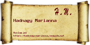 Hadnagy Marianna névjegykártya